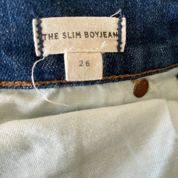 Madewell High-Rise Slim Boyjean - Embroidered Edition-Sz. 26 - Picture 5 of 15